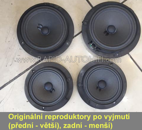 Reproduktory MERCEDES-BENZ A W169 ESX HZ62 Přední s redukcemi