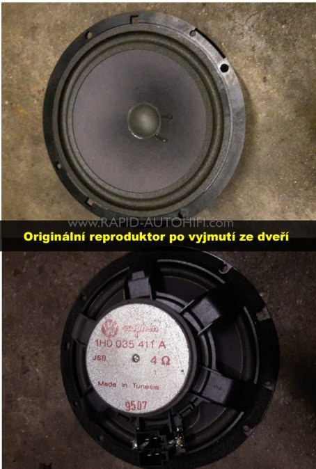Reproduktory VW Golf 3 Crunch DSX62 Sada s redukcemi