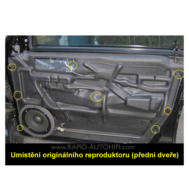 Reproduktory VW Passat B4 ESX SXE62 Sada s redukcemi
