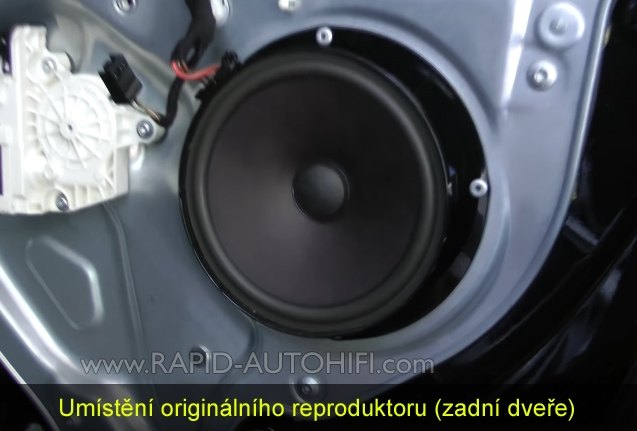 Reproduktory VW Golf 5 Plus ESX HZ6.2W Zadní s redukcemi