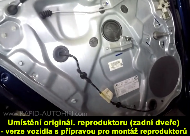 Reproduktory VW Polo 9N 9N3 Crunch DSX62 s redukcemi
