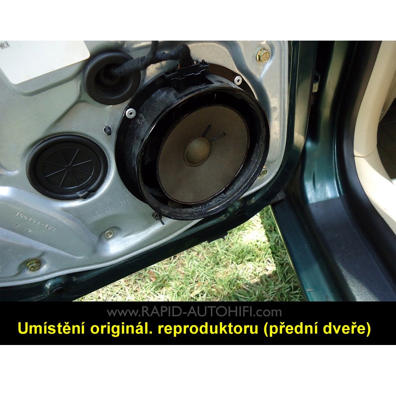 Reproduktory VW GOLF 4 ESX HZ6.2W s redukcemi
