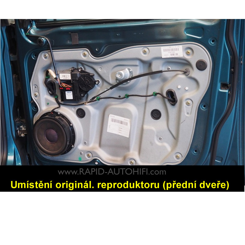 Reproduktory VW Touran ESX HZ6.2W Přední s redukcemi