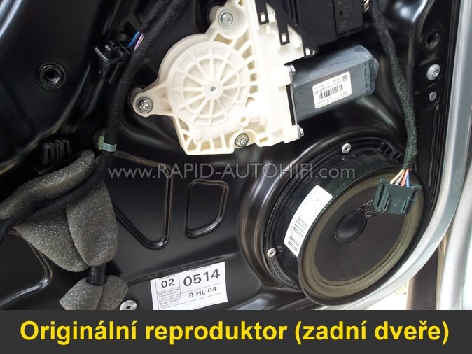 Reproduktory VW PASSAT B6 ESX SXE6.2W Zadní s redukcemi