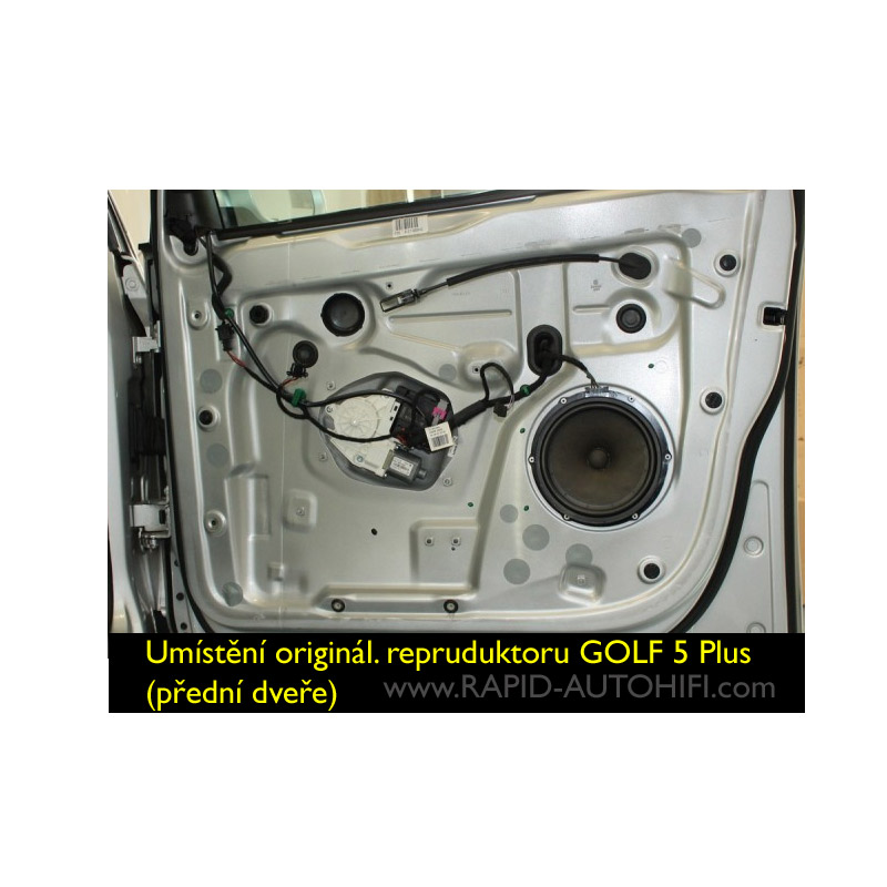 Reproduktory VW Golf 5 Plus ESX HZ62 Přední+Zadní s redukcemi