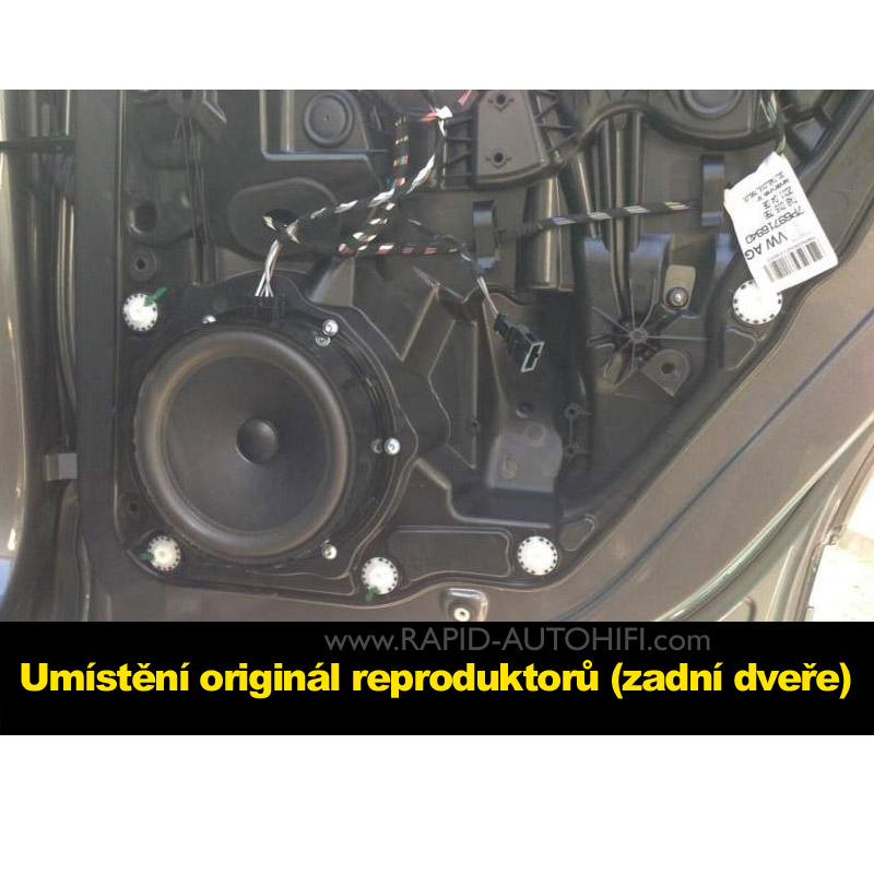 Reproduktory VW Touareg ESX HZ62 s redukcemi