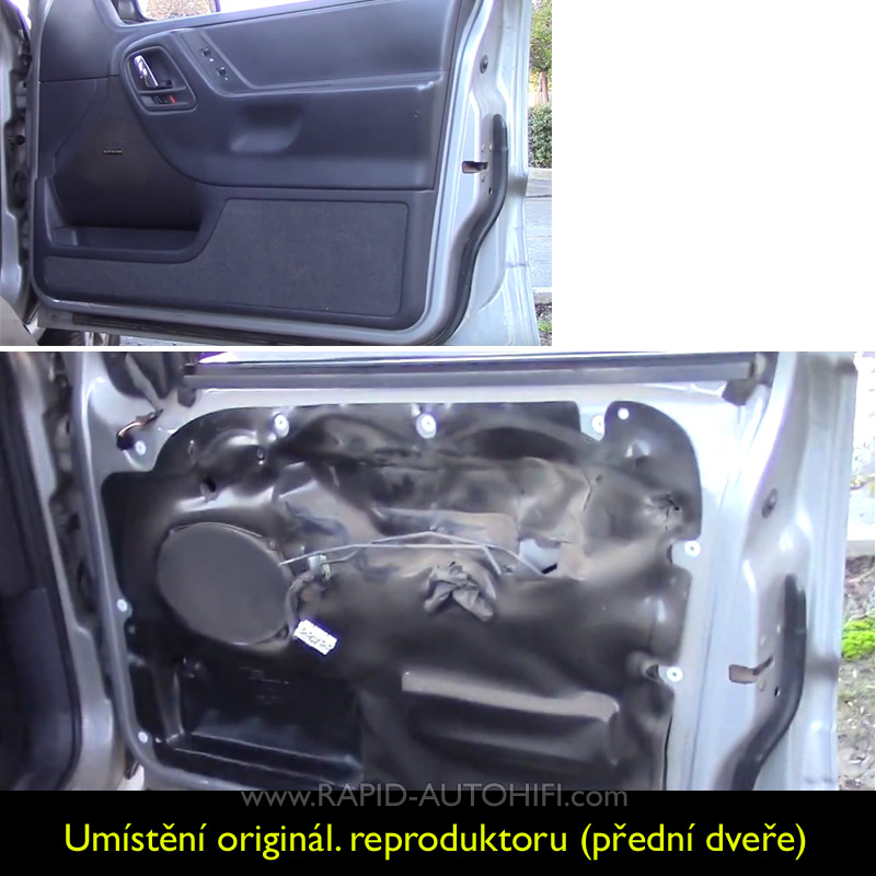 Reproduktory JEEP Grand Cherokee Rockford Fosgate P1692 s redukcemi