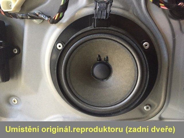 Reproduktory MERCEDES-BENZ A W169 Rockford Fosgate P142C Zadní s redukcemi