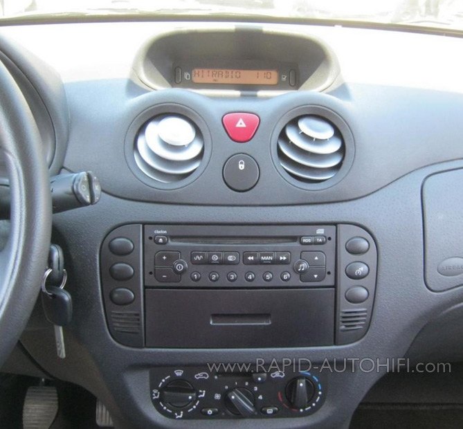 Autorádio CITROEN C2 2003-2005 JVC KD-X382BT Bluetooth s instalační sadou