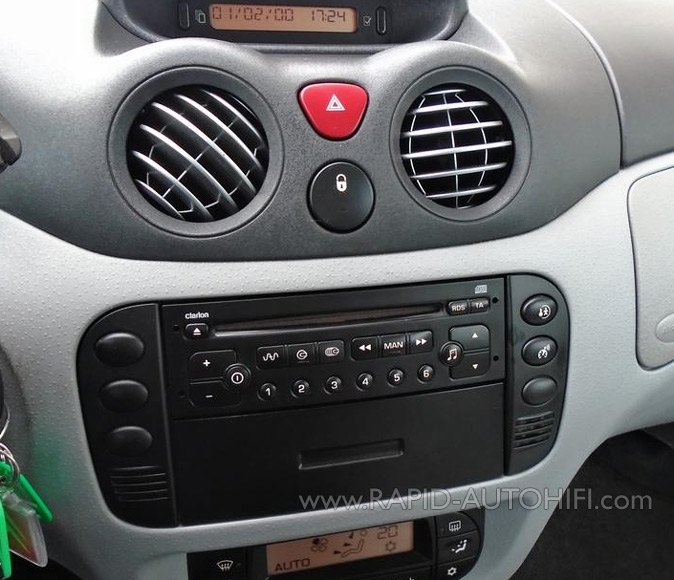 Autorádio CITROEN C3 2002-2005 JVC KD-X382BT Bluetooth s instalační sadou
