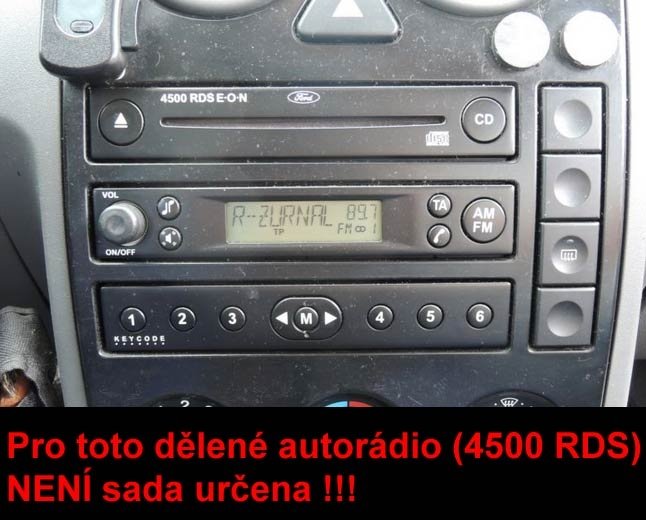 Autorádio FORD Fusion JVC KD-X382BT Bluetooth s instalační sadou