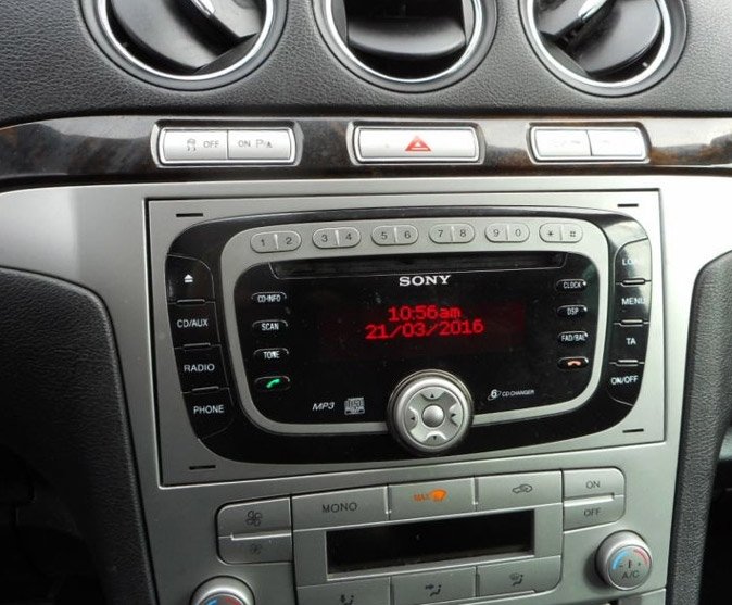 Autorádio FORD Galaxy 2006-2007 JVC KD-X382BT Bluetooth s instalační sadou