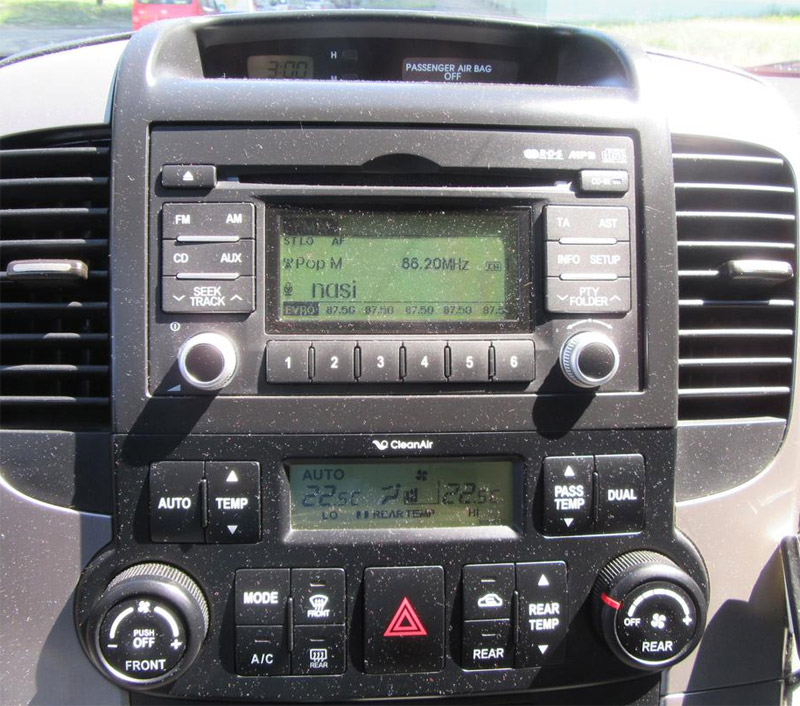Autorádio KIA Carnival 2006-2014 JVC KD-X382BT Bluetooth s instalační sadou