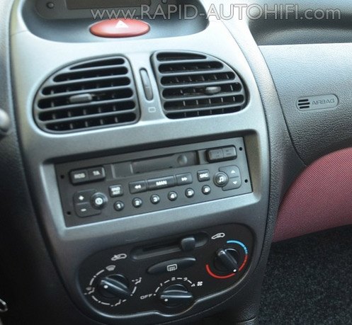 Autorádio PEUGEOT 206 2003-2009 JVC KD-X382BT Bluetooth s instalační sadou