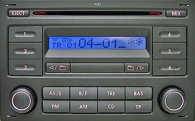 Autorádio VW Polo 2005-2009 JVC KD-X382BT Bluetooth s instalační sadou