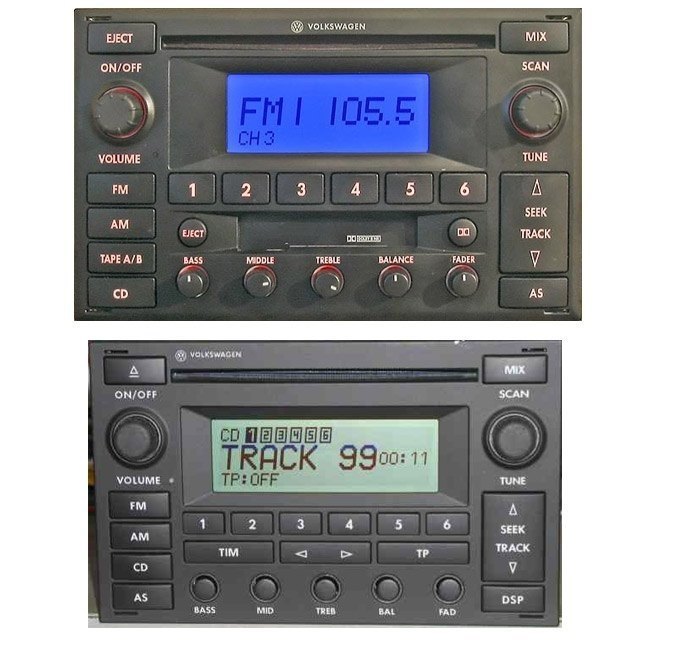 Autorádio VW Sharan RCD JVC KD-X382BT Bluetooth s instalační sadou