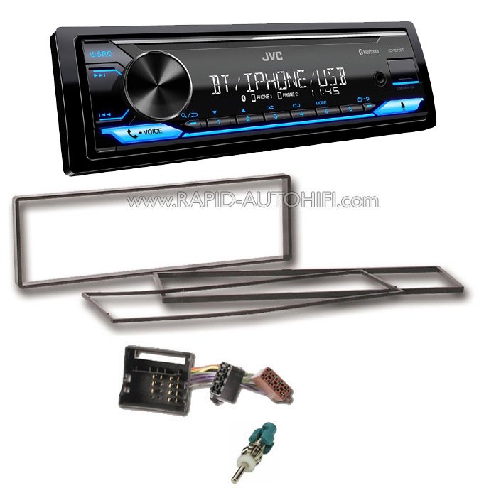 Autorádio PEUGEOT 307 2005-2008 JVC KD-X282BT Bluetooth s instalační sadou