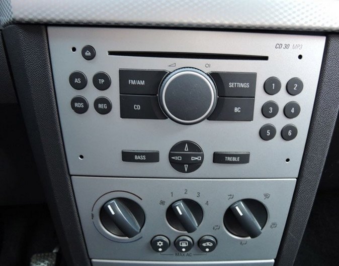 Autorádio OPEL MERIVA A 2005-2010 JVC KD-X282BT Bluetooth s instalační sadou
