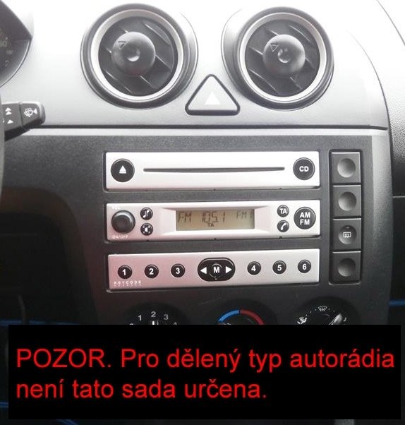 Autorádio FORD Fiesta 2005-2008 JVC KD-X282BT Bluetooth s instalační sadou