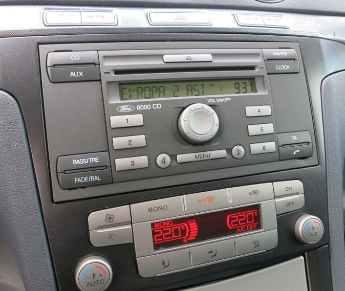 Autorádio FORD Galaxy 2006-2007 JVC KD-X282BT Bluetooth s instalační sadou