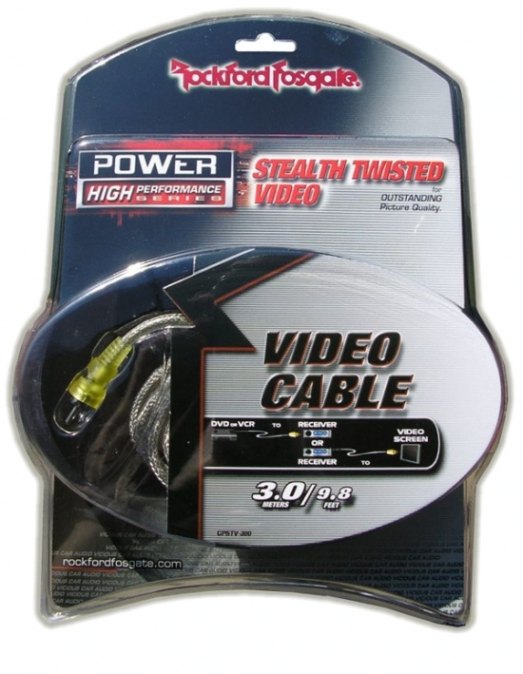 Video kabel Rockford Fosgate Power CPSTV-300 Stealth délka 300 cm