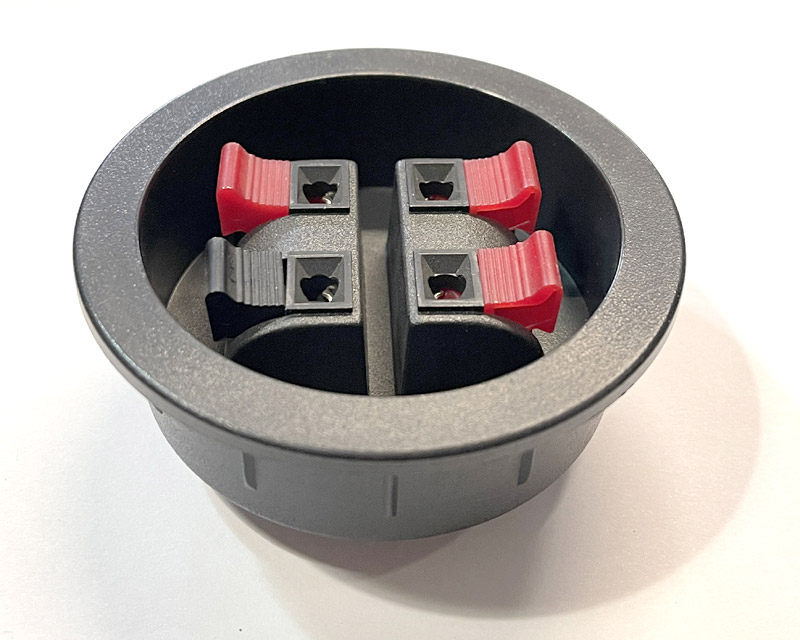 Reproduktorový terminál kulatý Dorro ConTerm 4 x 4 PU pro subwoofer