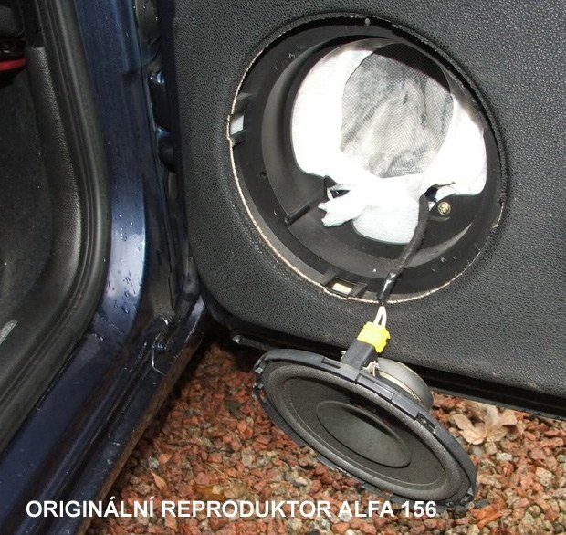 Reproduktory ALFA ROMEO 156 ESX HZ62 s redukcemi