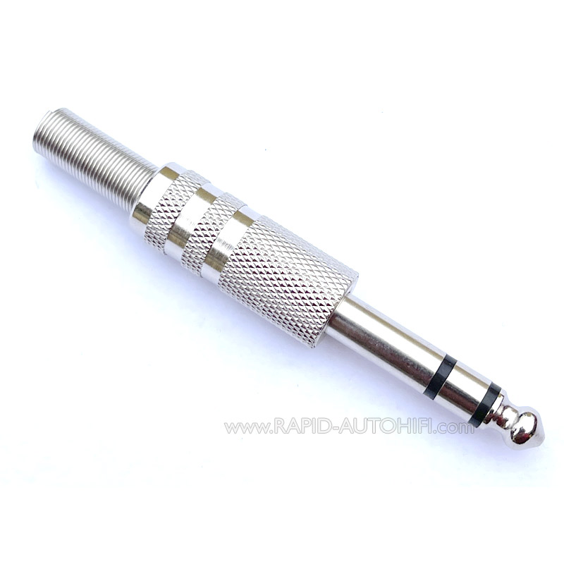 Konektor Jack 6.3 Stereo Kovový Niklovaný