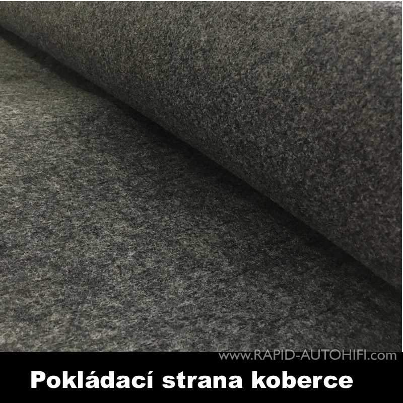 Potahový koberec Rockford Fosgate IECTCHAR-5 Antracit šířka 140 cm