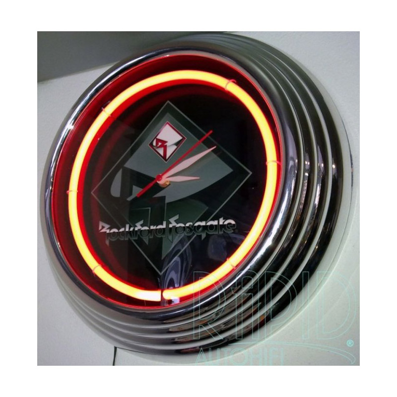 Rockford Fosgate Nástěnné hodiny s neonovým podsvětlením
