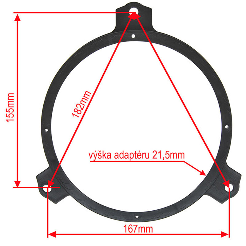 Redukce pod reproduktory TOYOTA Auris Avensis Corolla C-HR Hilux Prius Rav4 IQ Yaris PEUGEOT 108 CITROEN C1 