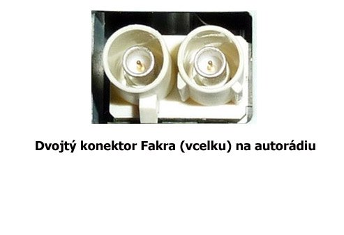 Anténní slučovač 1x Fakra Samec 2x Fakra Samice