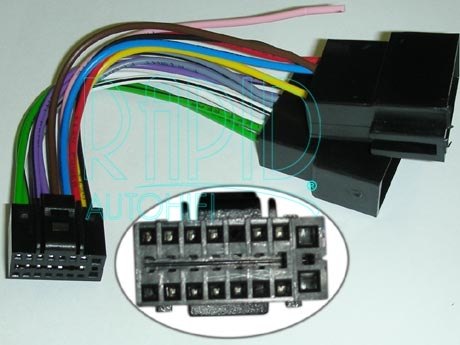 ISO konektor JVC řady KD-R KW-AVX KD-S KD-SHX