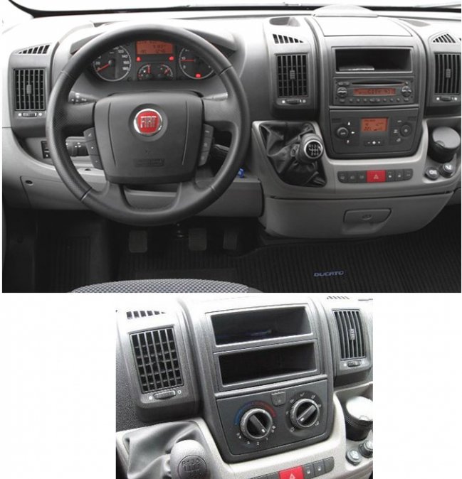 Rámeček autorádia FIAT Ducato CITROEN Jumper PEUGEOT Boxer od 2006