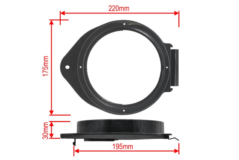 Redukce pod reproduktory do OPEL CHEVROLET 2008 HUMMER H3 H2 CADILLAC Escalade 16.5 cm