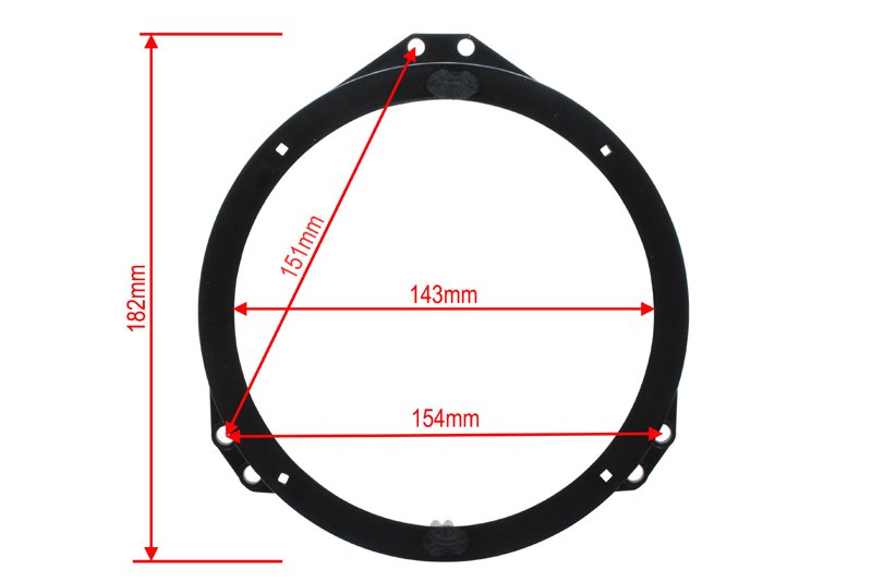 Redukce pod reproduktory do OPEL Astra Calibra Omega Vectra HONDA Jazz 16.5 cm