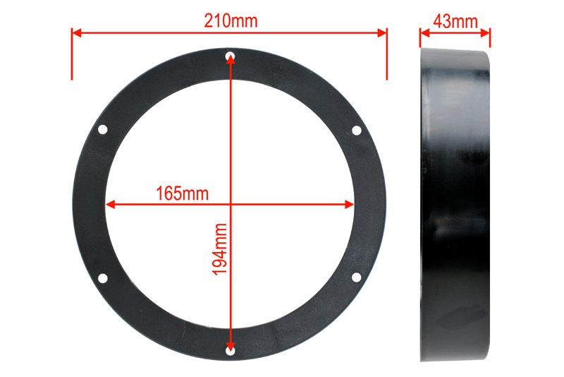 Redukce pod reproduktory do VW Golf 5 T5 Touran Caddy 20 cm