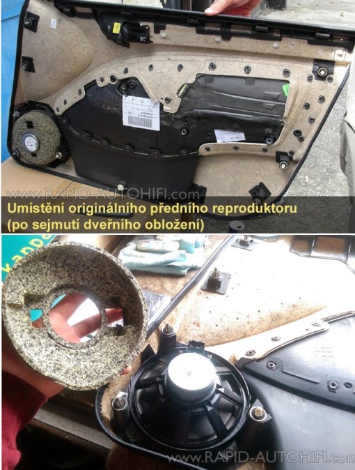 Reproduktory BMW E46 Fusion RE-CM5250 Přední s redukcemi
