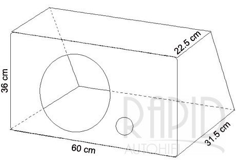 Subwooferová ozvučnice Dorro S1-12A Alpine Series pro 30 cm subwoofer