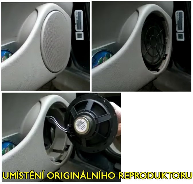 Reproduktory CITROEN C5 2001-2007 ESX HZ62 sada s redukcemi