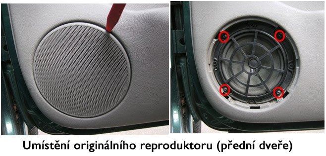 Reproduktory CITROEN Xsara Picasso Crunch DSX62 sada s redukcemi