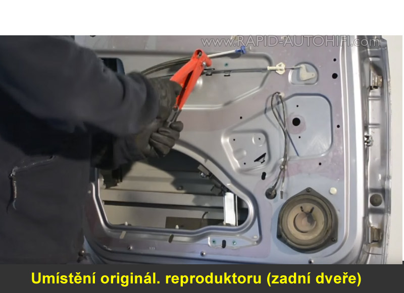 Reproduktory OPEL ZAFIRA A Rockford Fosgate P142C Zadní s redukcemi