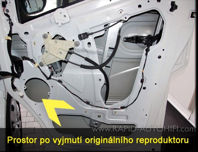 Reproduktory RENAULT Master od 2011 Renegade RX62 s redukcemi