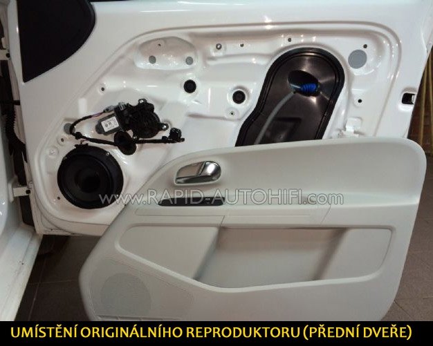 Reproduktory ŠKODA Citigo SEAT Mii VW Up! Crunch DSX62 s redukcemi