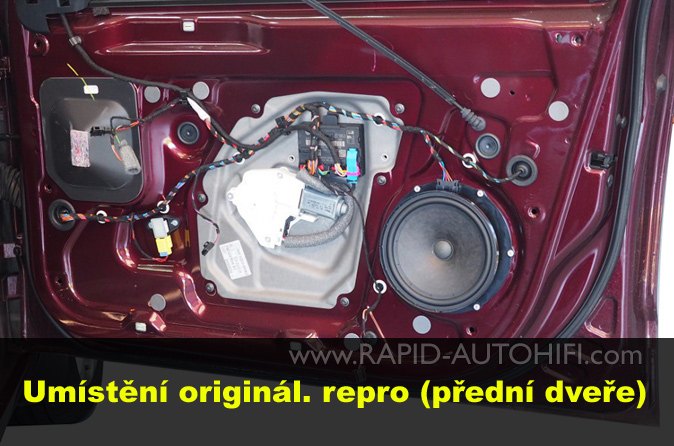 Reproduktory ŠKODA Superb II. Renegade RX6.2C s redukcemi
