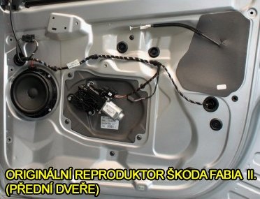 Reproduktory ŠKODA FABIA II. ESX SXE6.2W s redukcemi