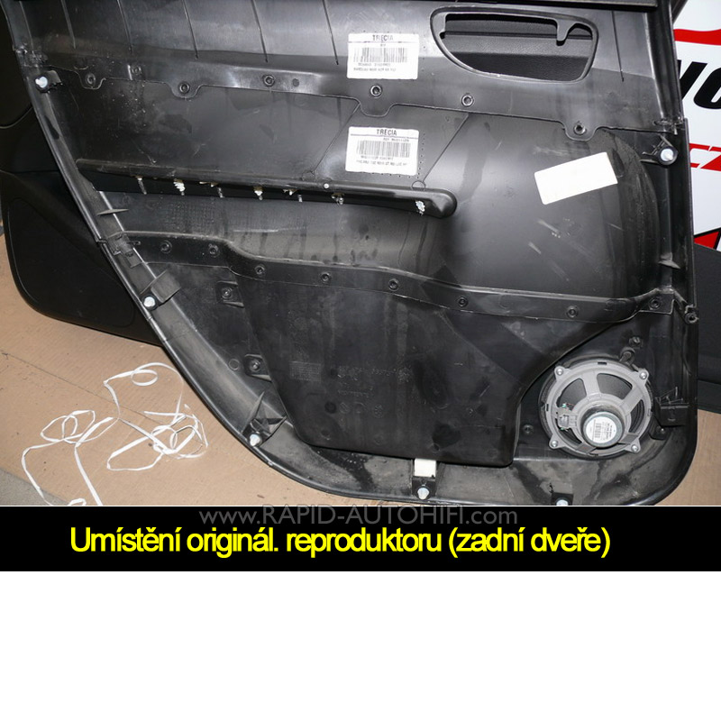 Reproduktory PEUGEOT 307 ESX HZ52 Zadní s redukcemi
