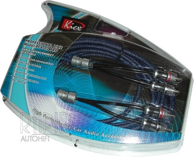 Signálový kabel Kicx RCA-02 PRO délka 490 cm