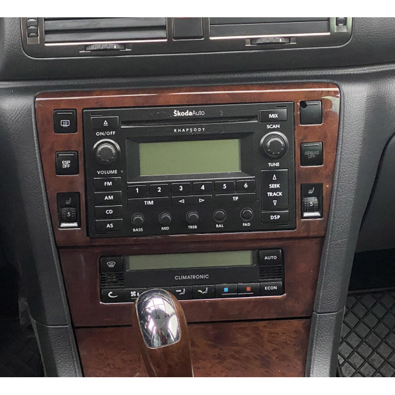 Autorádio ŠKODA Superb I. Rhapsody SatCompass JVC KD-X382BT Bluetooth s instalační sadou