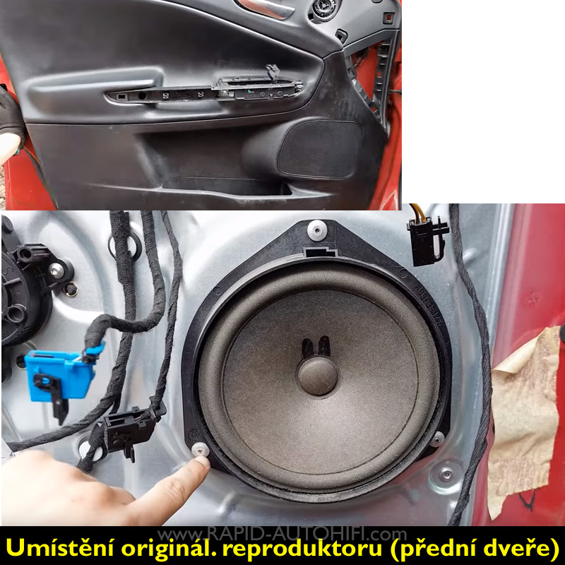 Reproduktory ALFA ROMEO Giulietta ESX HZ6.2W s redukcemi